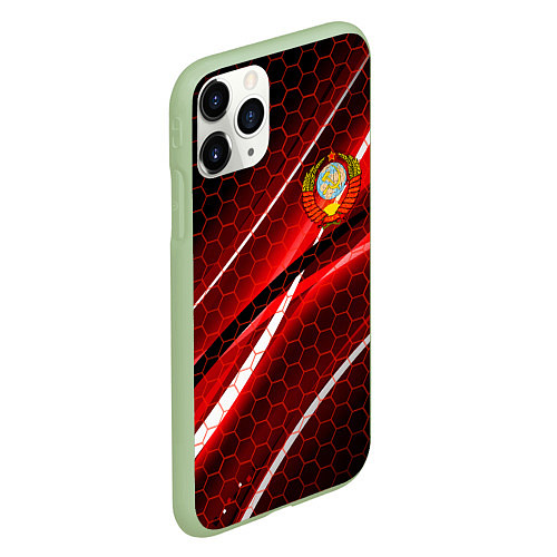 Чехол iPhone 11 Pro матовый СССР / 3D-Салатовый – фото 2