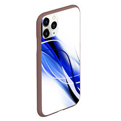 Чехол iPhone 11 Pro матовый GEOMETRY STRIPES BLUE, цвет: 3D-коричневый — фото 2