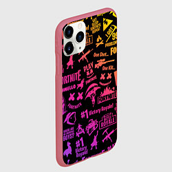Чехол iPhone 11 Pro матовый FORTNITE PARTY EVENT, цвет: 3D-малиновый — фото 2