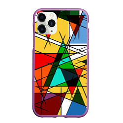 Чехол iPhone 11 Pro матовый ПИКАССО, цвет: 3D-фиолетовый