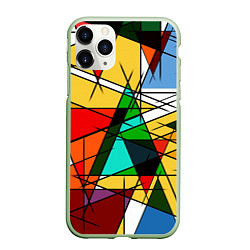 Чехол iPhone 11 Pro матовый ПИКАССО, цвет: 3D-салатовый