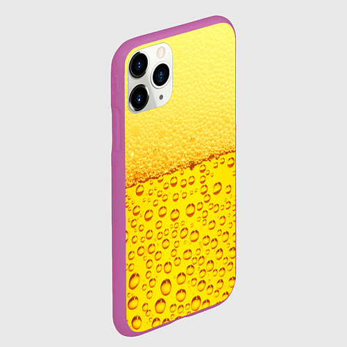 Чехол iPhone 11 Pro матовый ПИВО / 3D-Фиолетовый – фото 2