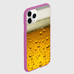 Чехол iPhone 11 Pro матовый ПИВО, цвет: 3D-фиолетовый — фото 2
