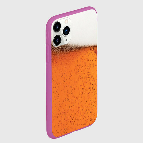Чехол iPhone 11 Pro матовый ПИВО! / 3D-Фиолетовый – фото 2
