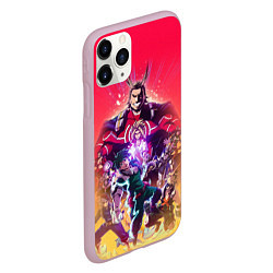 Чехол iPhone 11 Pro матовый МОЯ ГЕРОЙСКАЯ АКАДЕМИЯ, цвет: 3D-розовый — фото 2