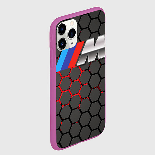 Чехол iPhone 11 Pro матовый BMW / 3D-Фиолетовый – фото 2