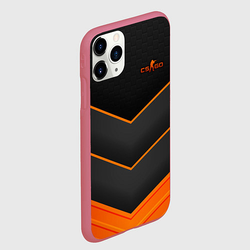 Чехол iPhone 11 Pro матовый Counter-Strike / 3D-Малиновый – фото 2