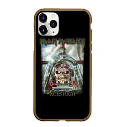 Чехол iPhone 11 Pro матовый Iron Maiden, цвет: 3D-коричневый