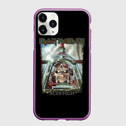 Чехол iPhone 11 Pro матовый Iron Maiden, цвет: 3D-фиолетовый