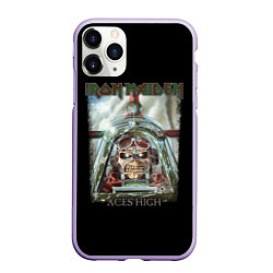 Чехол iPhone 11 Pro матовый Iron Maiden, цвет: 3D-светло-сиреневый