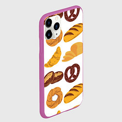 Чехол iPhone 11 Pro матовый Булки, цвет: 3D-фиолетовый — фото 2