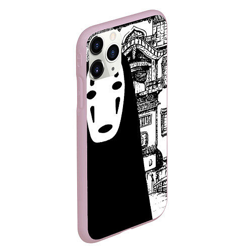 Чехол iPhone 11 Pro матовый No-Face Spirited Away Ghibli / 3D-Розовый – фото 2