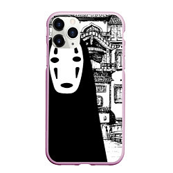 Чехол iPhone 11 Pro матовый No-Face Spirited Away Ghibli, цвет: 3D-розовый