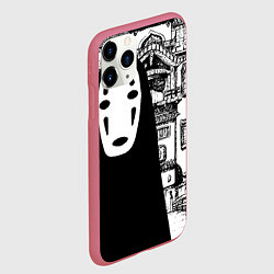 Чехол iPhone 11 Pro матовый No-Face Spirited Away Ghibli, цвет: 3D-малиновый — фото 2