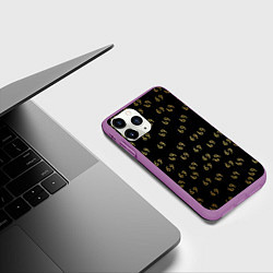 Чехол iPhone 11 Pro матовый 6ix9ine Gold, цвет: 3D-фиолетовый — фото 2