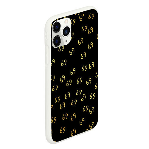 Чехол iPhone 11 Pro матовый 6ix9ine Gold / 3D-Белый – фото 2