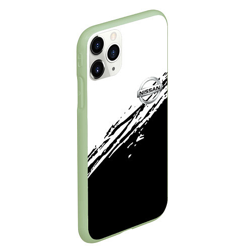 Чехол iPhone 11 Pro матовый NISSAN / 3D-Салатовый – фото 2