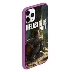 Чехол iPhone 11 Pro матовый The Last of Us part 2, цвет: 3D-фиолетовый — фото 2