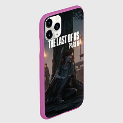 Чехол iPhone 11 Pro матовый The Last of Us part 2, цвет: 3D-фиолетовый — фото 2