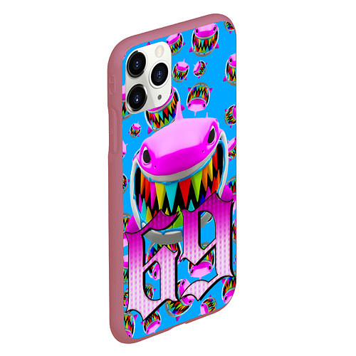 Чехол iPhone 11 Pro матовый 6IX9INE GOOBA / 3D-Малиновый – фото 2