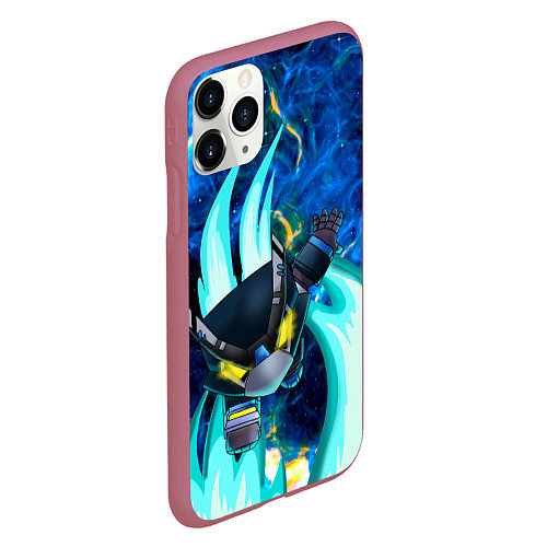 Чехол iPhone 11 Pro матовый BRAWL STARS MECHA CROW / 3D-Малиновый – фото 2