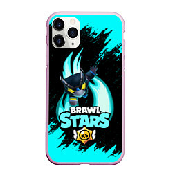 Чехол iPhone 11 Pro матовый Brawl stars mecha crow