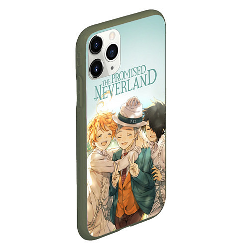 Чехол iPhone 11 Pro матовый The Promised Neverland / 3D-Темно-зеленый – фото 2