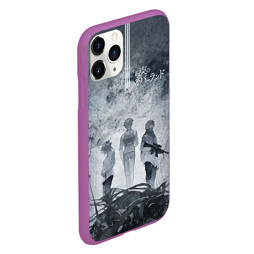 Чехол iPhone 11 Pro матовый The Promised Neverland / 3D-Фиолетовый – фото 2