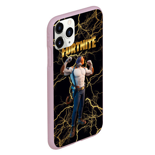 Чехол iPhone 11 Pro матовый Meowcles Fortnite 2 / 3D-Розовый – фото 2