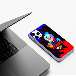 Чехол iPhone 11 Pro матовый BRAWL STARS GALE, цвет: 3D-светло-сиреневый — фото 2