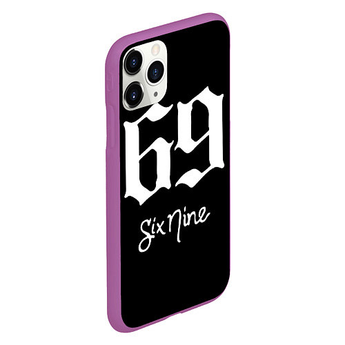 Чехол iPhone 11 Pro матовый 6ix9ine Tekashi / 3D-Фиолетовый – фото 2