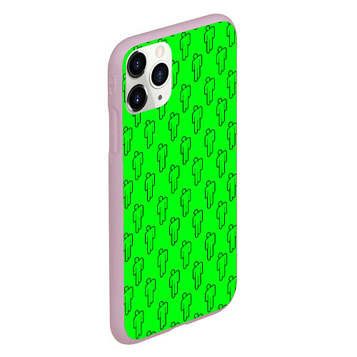 Чехол iPhone 11 Pro матовый BILLIE EILISH / 3D-Розовый – фото 2