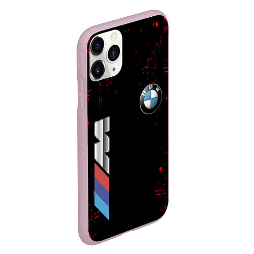 Чехол iPhone 11 Pro матовый BMW / 3D-Розовый – фото 2