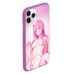 Чехол iPhone 11 Pro матовый DARLING IN THE FRANXX, цвет: 3D-фиолетовый — фото 2