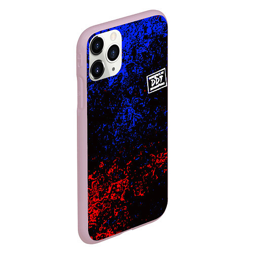 Чехол iPhone 11 Pro матовый ДДТ спина Z / 3D-Розовый – фото 2