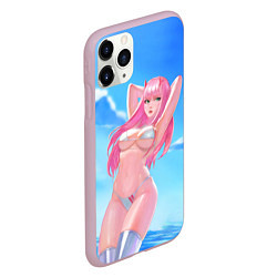 Чехол iPhone 11 Pro матовый DARLING IN THE FRANXX, цвет: 3D-розовый — фото 2