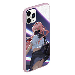 Чехол iPhone 11 Pro матовый ЛЮБИМАЯ В МАСКЕ, цвет: 3D-розовый — фото 2