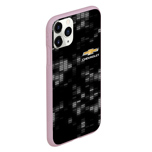 Чехол iPhone 11 Pro матовый CHEVROLET / 3D-Розовый – фото 2