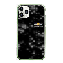 Чехол iPhone 11 Pro матовый CHEVROLET, цвет: 3D-салатовый