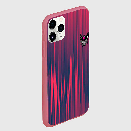 Чехол iPhone 11 Pro матовый MONSTER ENERGY Z / 3D-Малиновый – фото 2