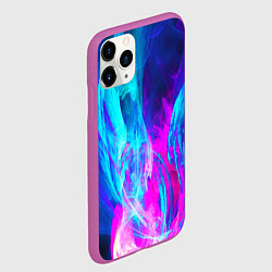 Чехол iPhone 11 Pro матовый НЕОНОВЫЕ КРАСКИ, цвет: 3D-фиолетовый — фото 2