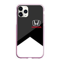 Чехол iPhone 11 Pro матовый HONDA, цвет: 3D-розовый