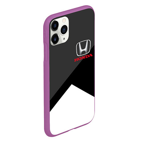 Чехол iPhone 11 Pro матовый HONDA / 3D-Фиолетовый – фото 2