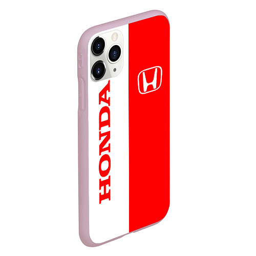 Чехол iPhone 11 Pro матовый HONDA / 3D-Розовый – фото 2