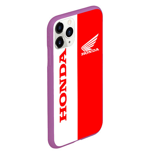 Чехол iPhone 11 Pro матовый HONDA / 3D-Фиолетовый – фото 2