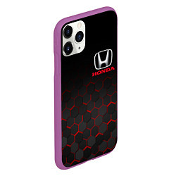 Чехол iPhone 11 Pro матовый HONDA, цвет: 3D-фиолетовый — фото 2