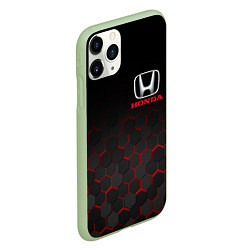 Чехол iPhone 11 Pro матовый HONDA, цвет: 3D-салатовый — фото 2