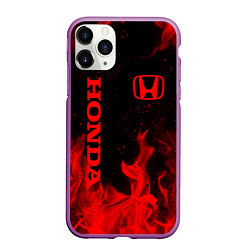 Чехол iPhone 11 Pro матовый HONDA, цвет: 3D-фиолетовый