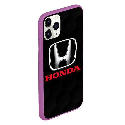 Чехол iPhone 11 Pro матовый HONDA / 3D-Фиолетовый – фото 2