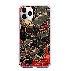 Чехол iPhone 11 Pro матовый Dsquared tatoo DRAGON